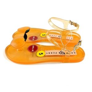 Katy Perry The Geli Peach Jelly  Sandals Orange 5